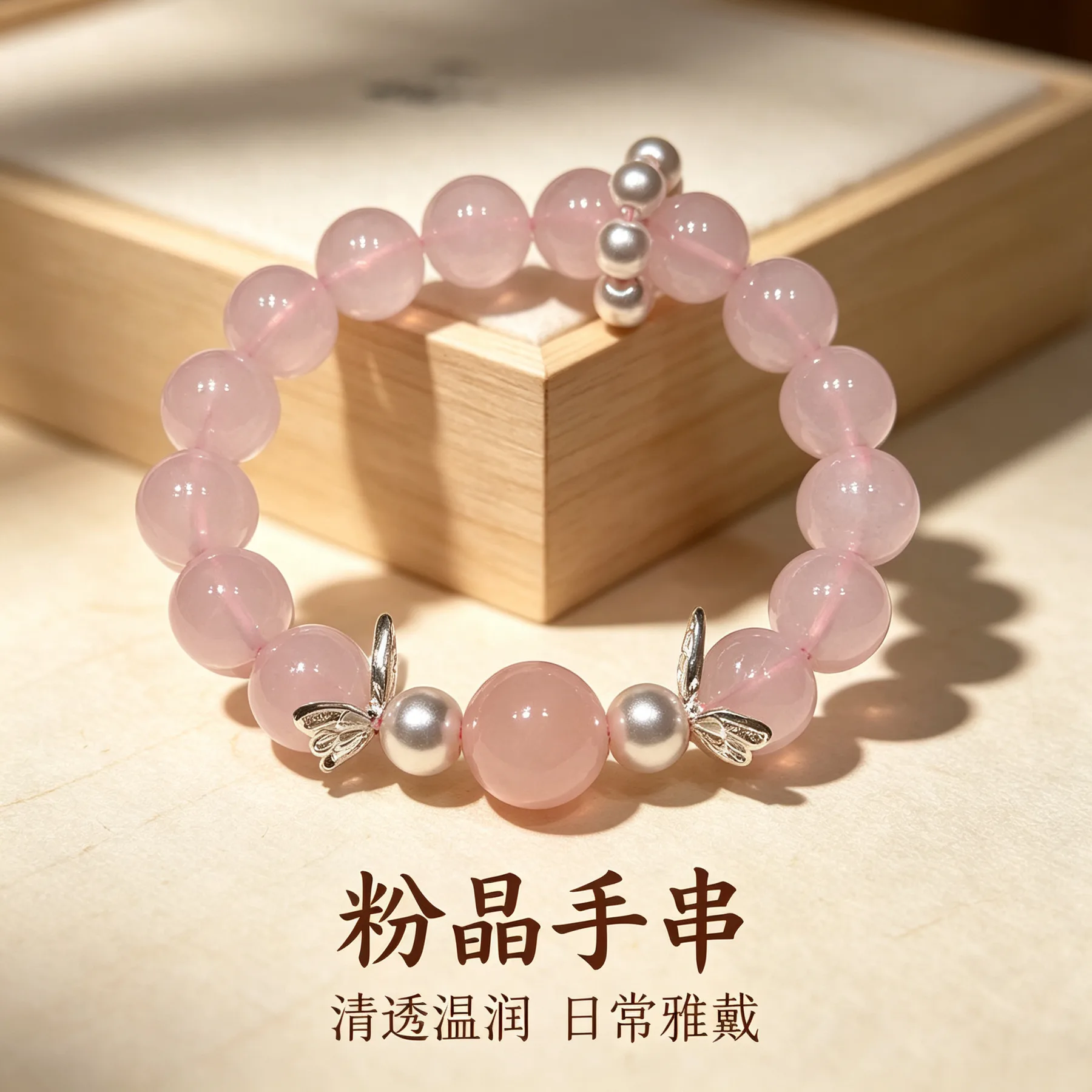 粉晶 · 蝶韵串 图 1