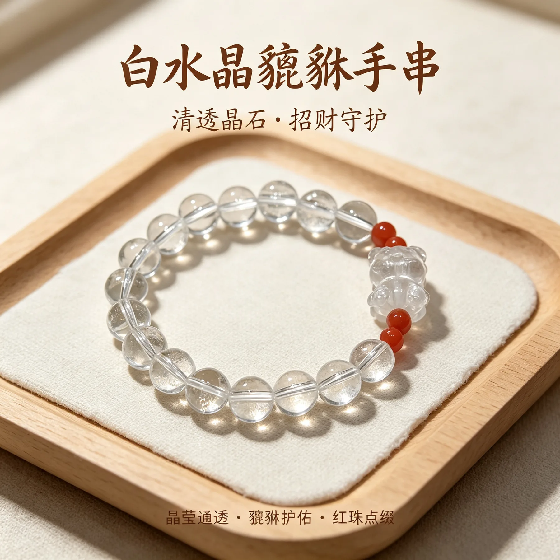 白水晶 · 福猪串 图 1