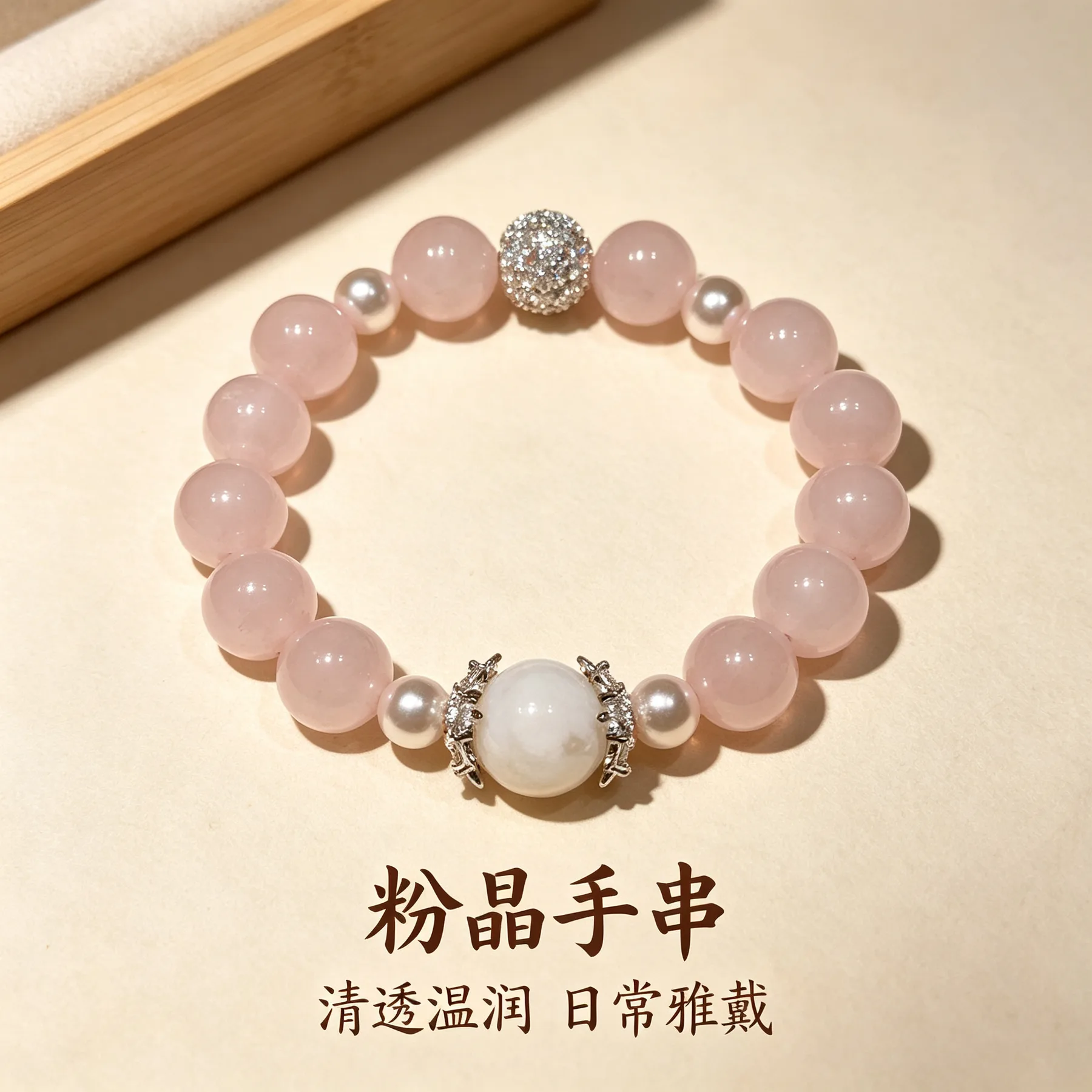 粉晶・缘珠串