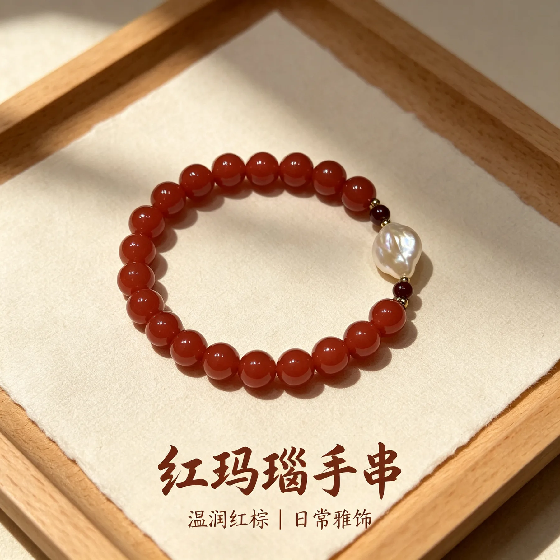 红玛瑙 · 禧珠串 图 1