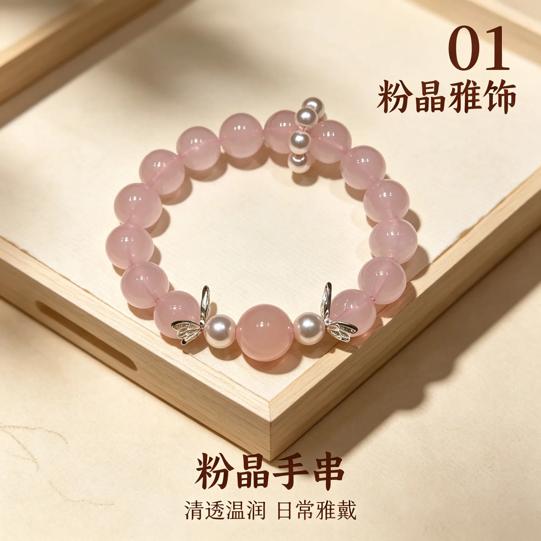 粉晶 · 蝶韵串 详情大图 3