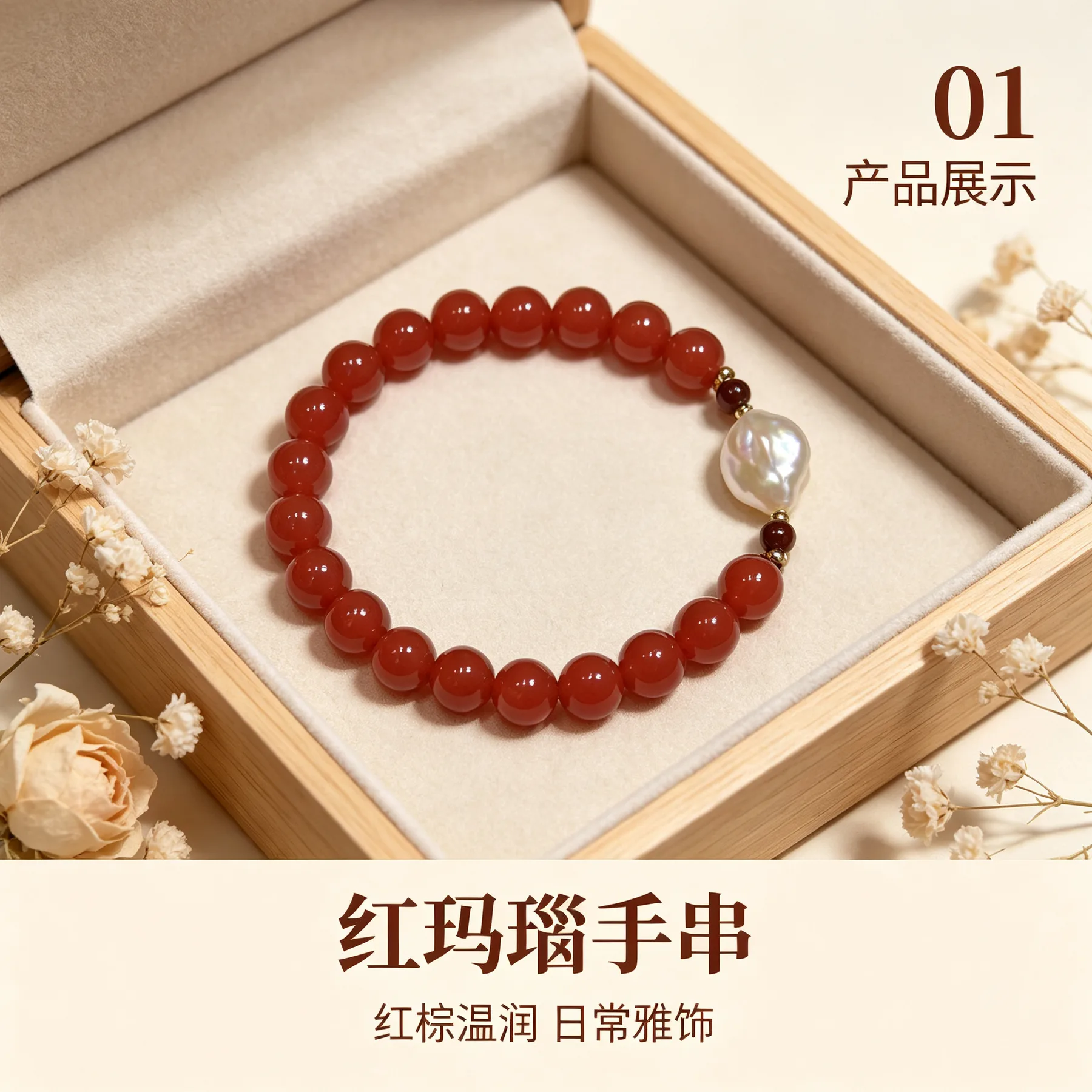 红玛瑙 · 禧珠串 详情大图 3