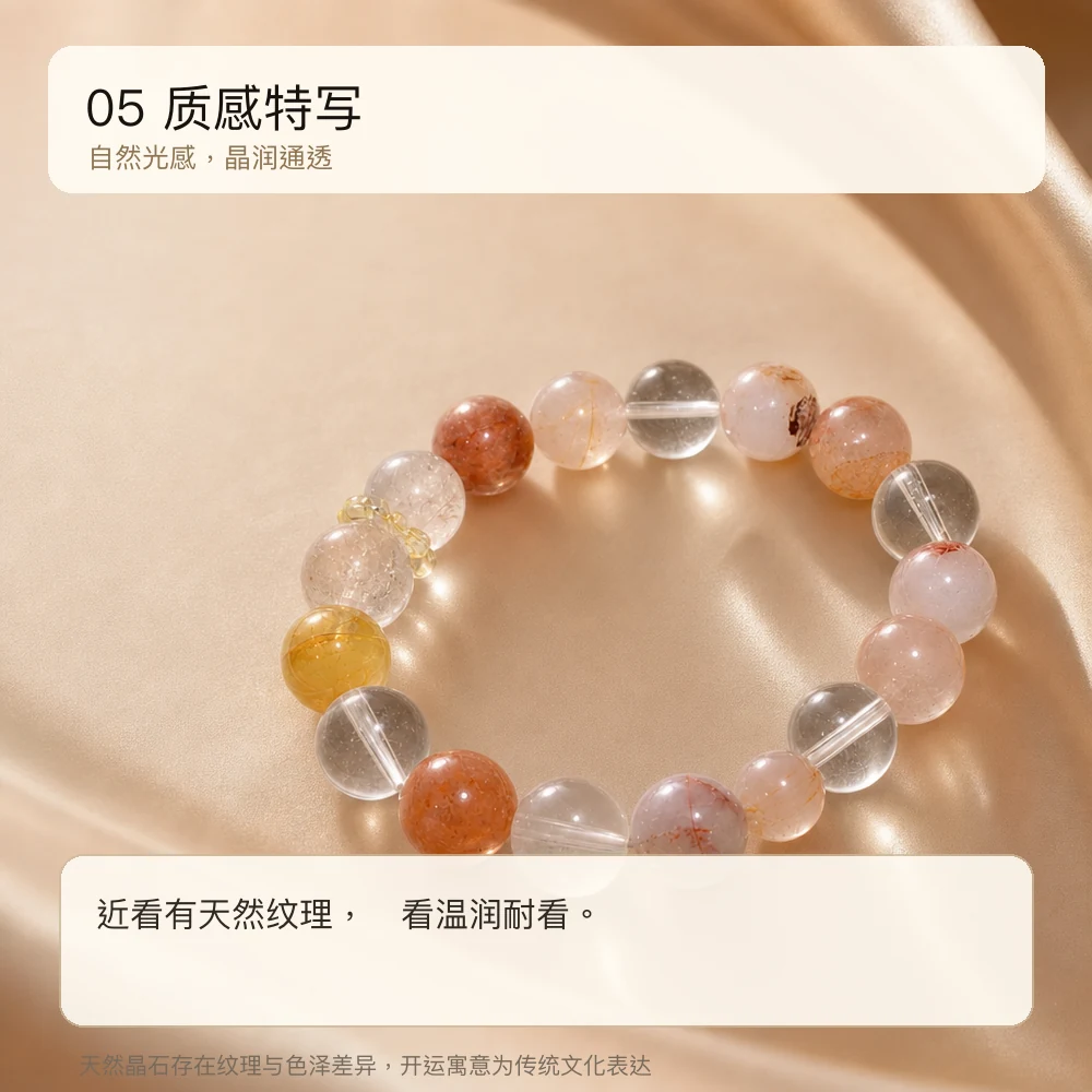 黄晶白晶 · 聚光随形串 详情大图 7