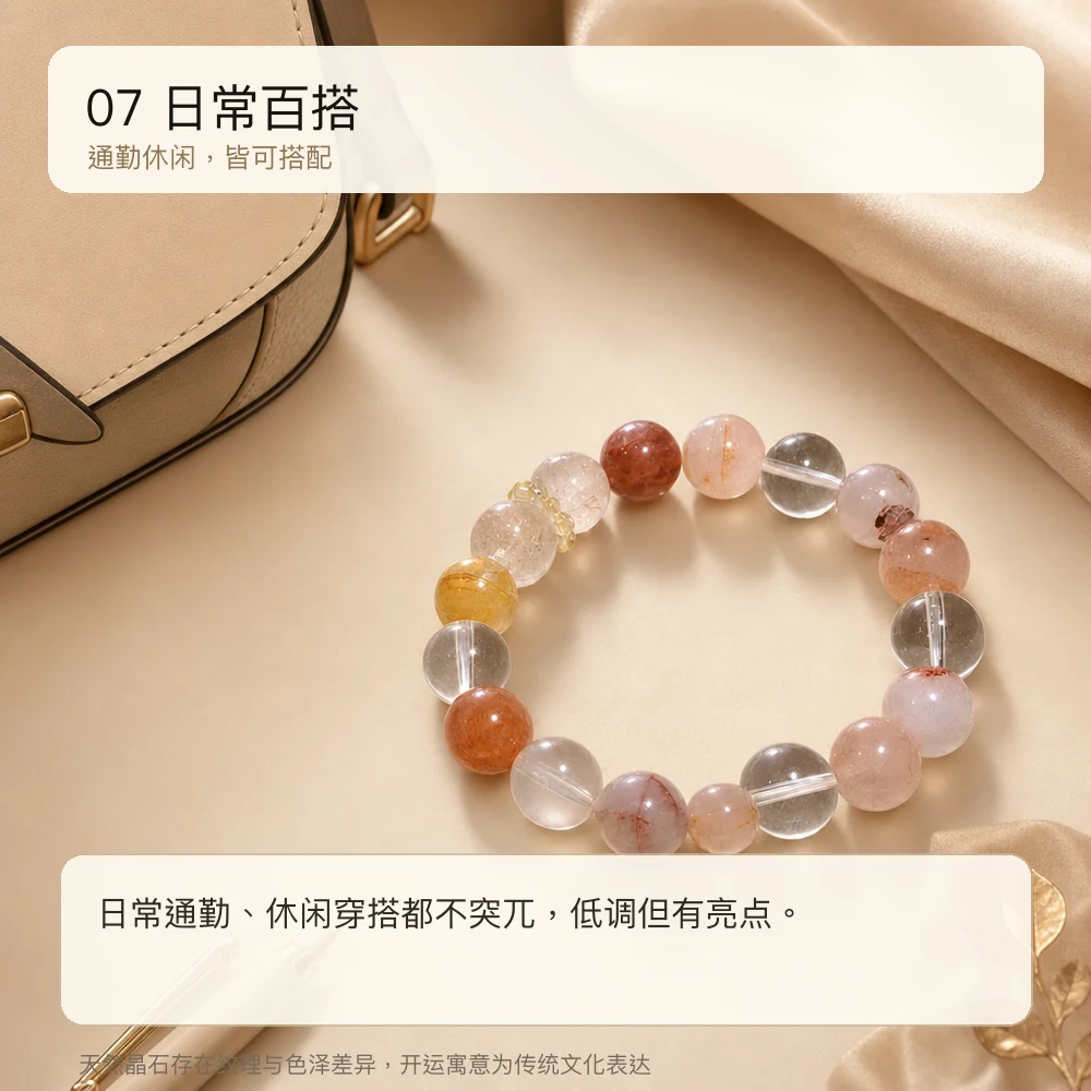 黄晶白晶 · 聚光随形串 详情大图 9
