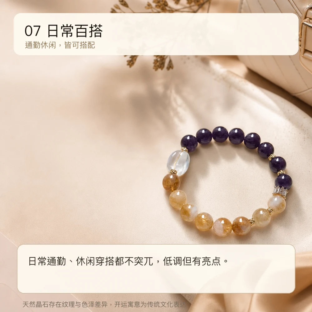 紫晶黄塔 · 明心随形串 详情大图 9