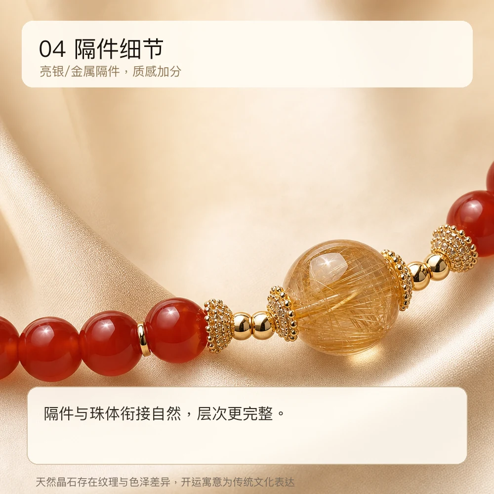 红玛瑙黄塔 · 财禧串 详情大图 6