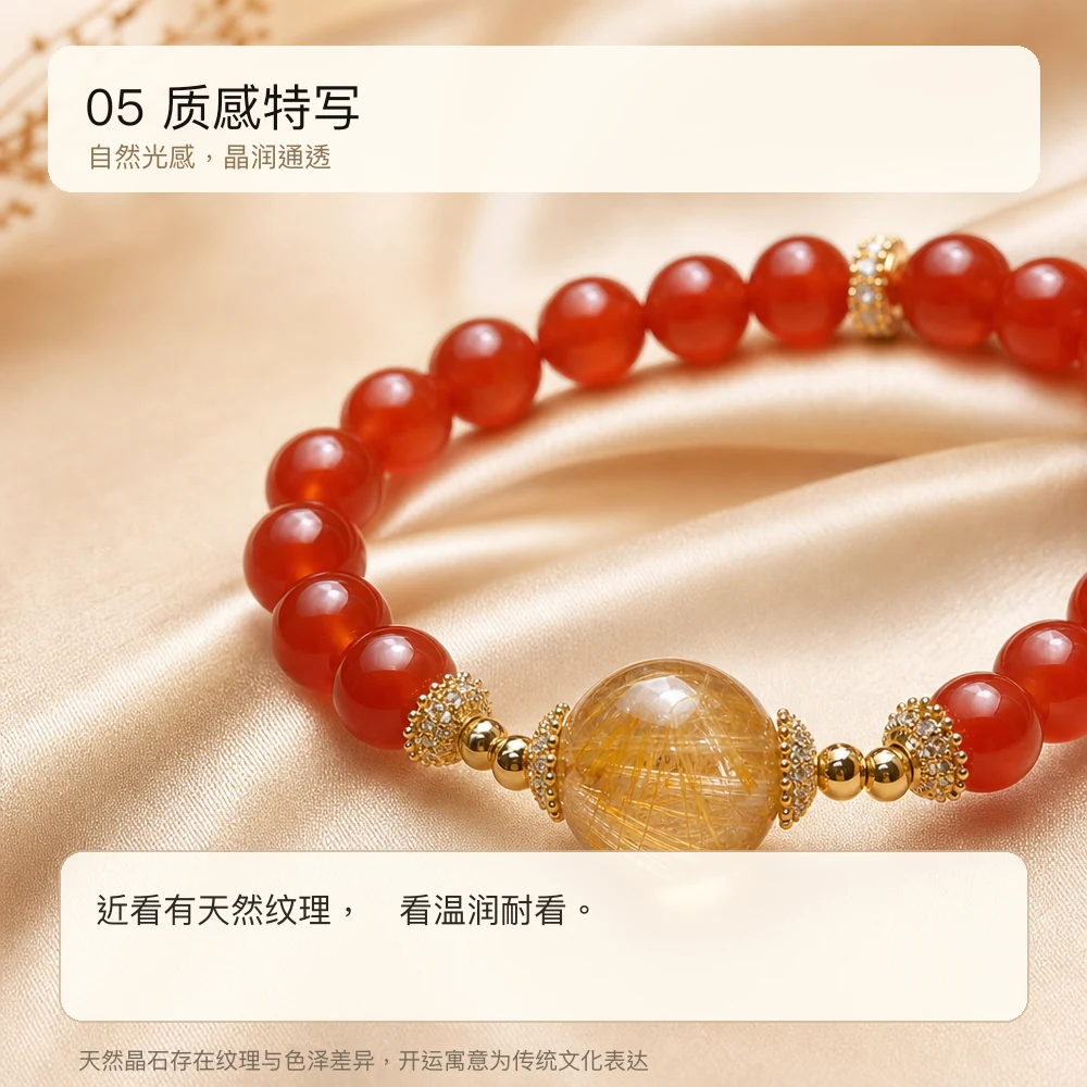 红玛瑙黄塔 · 财禧串 详情大图 7