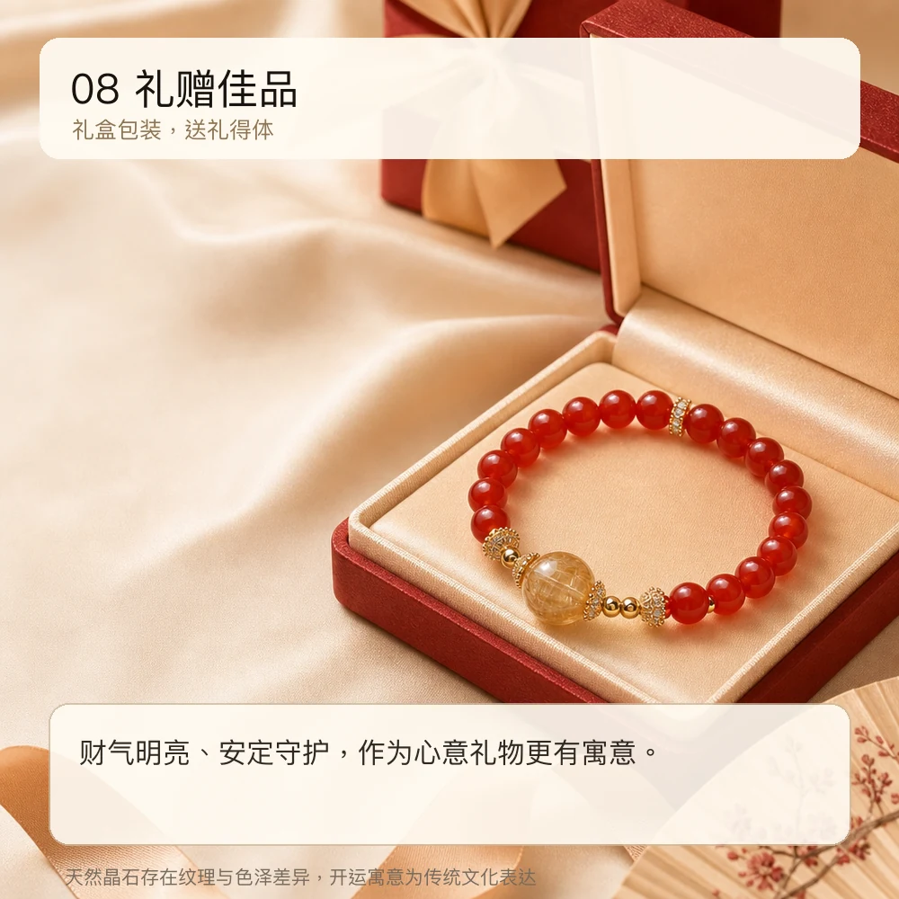 红玛瑙黄塔 · 财禧串 详情大图 10